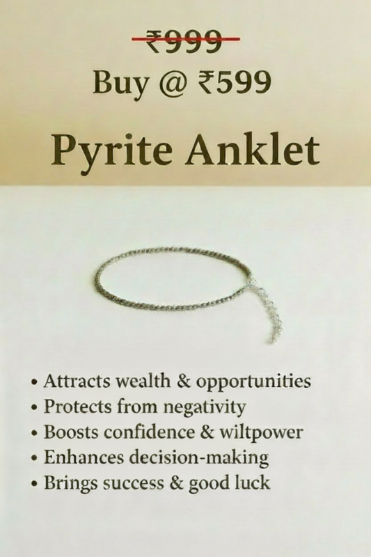 Pyrite Anklet Money attracter  – Attract Wealth & Luck.