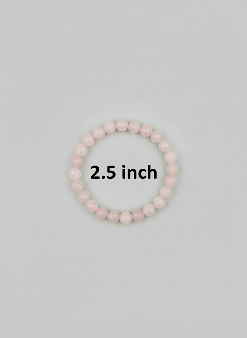 Rose Quartz Healing Bracelet – Crystal of Love, Peace & Emotional Healing (Reiki Charged)