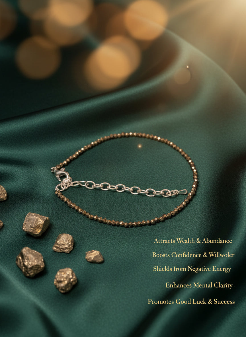 Pyrite Anklet Money attracter  – Attract Wealth & Luck.